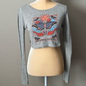 Cropped “Cosmic Queen” top
